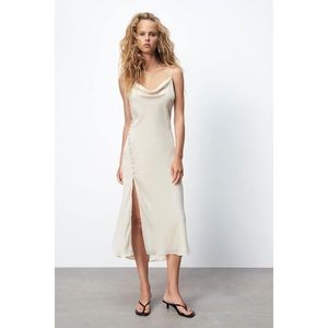 BNWT Zara Satin Cami Slip Dress